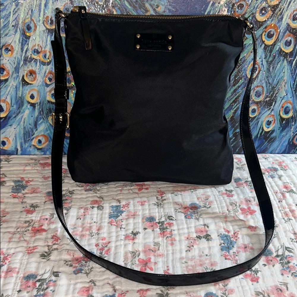 Vintage Kate Spade Nylon Black Crossbody Bag